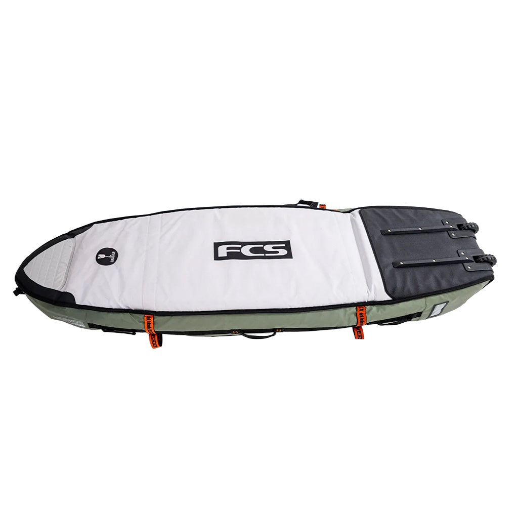 FCS | 6'7" GO-Light Travel 3 Shortboard / Fish Wheelie Triple Surfboard Cover